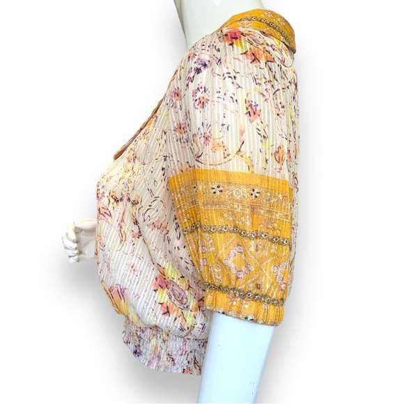 RACHEL ZOE PRINTED CROP TOP. WOMEN’S SIZE MEDIUM - Picture 3 of 8